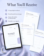 Becoming Her: The Future Self Workbook | 42-Page Digital Self-Concept & Mindset Journal